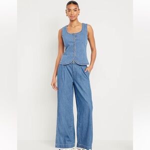 Extra High-Waisted Drapey Trouser Super Wide-Leg Pants